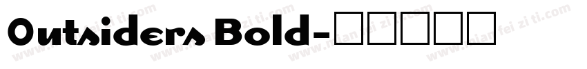 0utsiders Bold字体转换